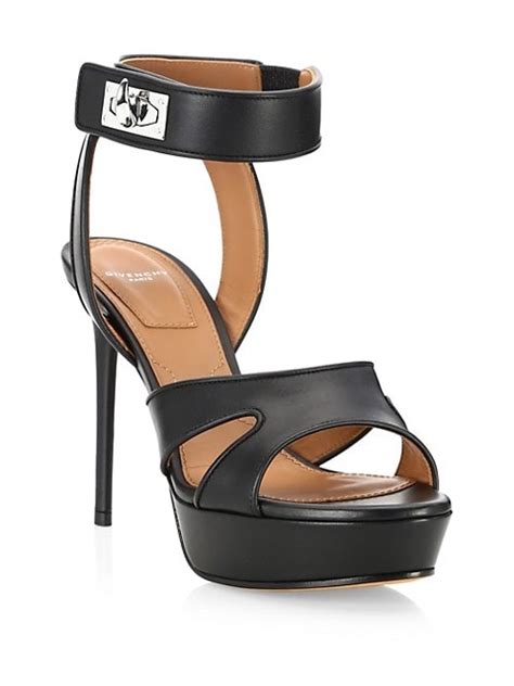 shark sandals givenchy|Givenchy Shark Turnlock Platform Leather Sandals .